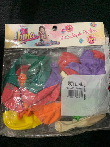 Paquete De 25 Globos De Latex De Soy Luna