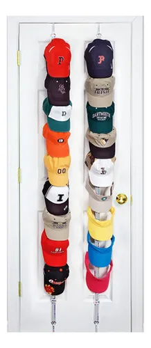Perchero Y Organizador De 18 Gorras Para Puertas
