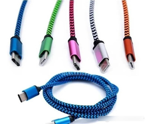 Cable Trenzado Usb A Micro Usb Colores Varios