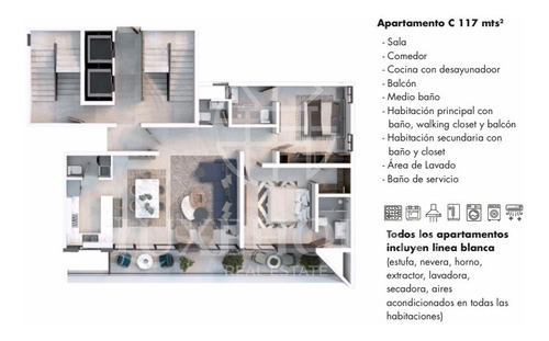 Imagen 2 de 9 de Apartamentos En Torre De Dos Y Tres Habitaciones Con Piscina, Gimnasio En La Esmeralda (eaa-023)