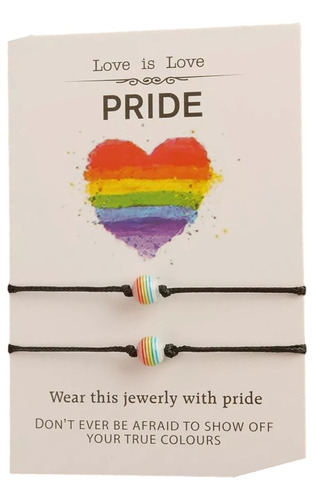 Pulsera Manilla Orgullo Gay Lgbt Pride Parejas Regalo Amor