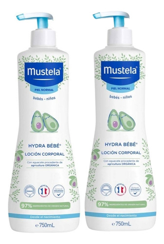 Crema Corporal Mustela Hydra Piel Normal 2 Piezas + Envío 