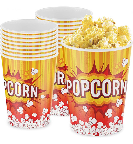 A Prueba De Fugas, Súper Duradero 32oz Popcorn Cups 200 Pack