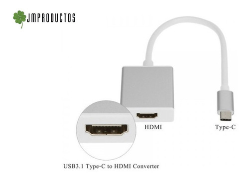 Adaptador Usb-c 3.1 Type C Compatible Con Hdmi Tablet