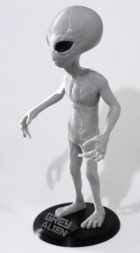 Figura Alien - Muñeco Extraterrestre Gris 30cm Ufo Ovni
