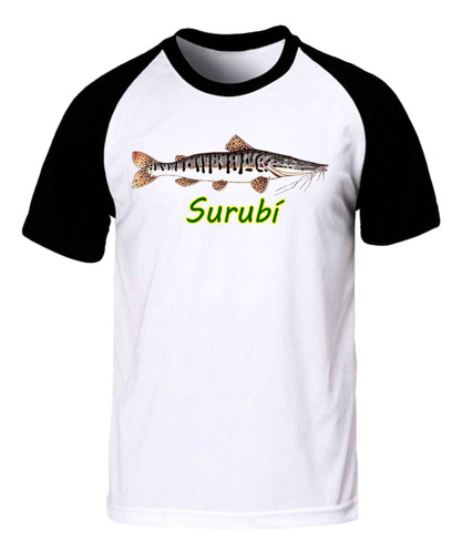 Argentina Pesca Surubi 2 Remera Spun Adulto/niño 