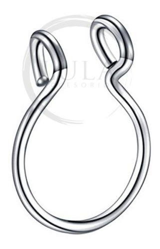 Imagen 4 de 7 de Lote Piercing Falsos Fake X8 Helix Cuff Nariz Oreja Acero