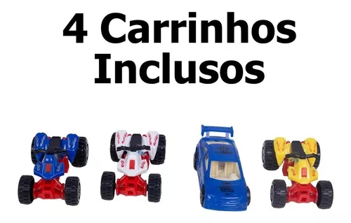 Pista De Carrinho Corrida Infantil Brinquedo Posto Gasolina