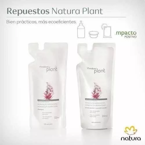 Shampoo Y Acondicionador Natura Plant Set H Reparadora. Stok