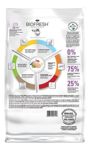 Imagen 4 de 4 de Alimento Biofresh Super Premium para gato adulto sabor mix en bolsa de 1.5kg