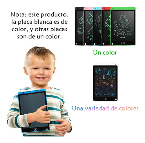 Pizarron Magico Lcd 8.5 Tablet Dibujar Escribir Pluma 6 Unid