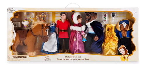 Bella Bestia Y Gastón Set Muñecos Deluxe Disney Store