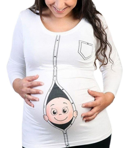 Camiseta De Maternidad Para Mujer, Para Bebé, Divertida, Par