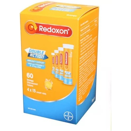 Redoxon Double Action Orange Effervescent Tablets, 1000mg V