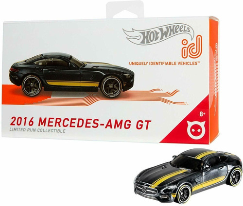 Hot Wheels Id 2016 Mercedes-amg Gt Limited Run Collectible Color Negro