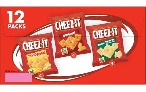 Cheez-it Paquete Variado De Galletas De Queso, 12.1 Oz, 12 U