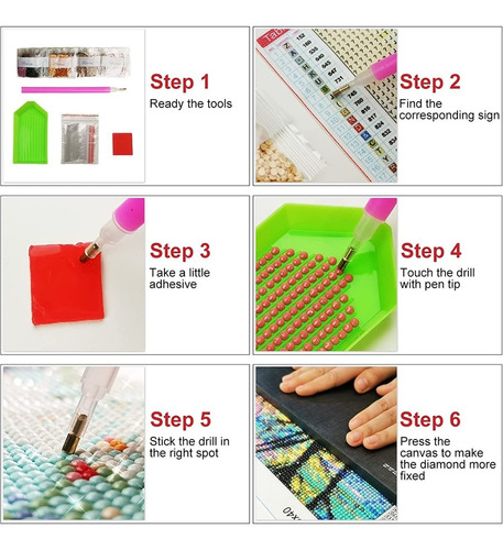 Imagen 5 de 6 de Kits De Pintura De Diamante 5d Diseño Delfin 30 X 40 Cms
