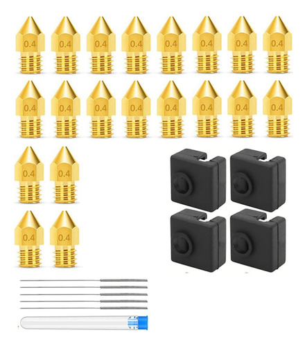 Boquillas Para Impresora 3d Mk8 Ender 3 De 0,4 Mm, 20 Unidad