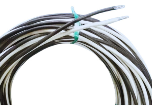 Cable Subterráneo 1+1 Cal 6 En Aluminio Para Acometida 15mts Cubierta Negro/blanco