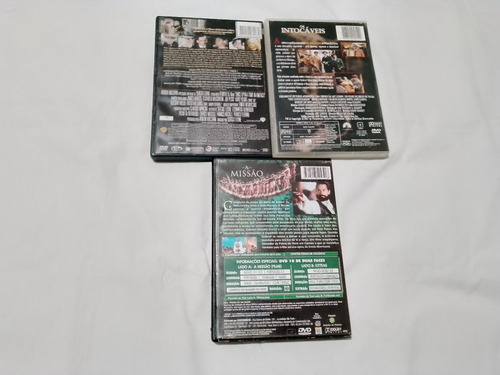 3 Dvd Os Intocáveis+ Era Uma Vez Na América+ A Missão Duplos