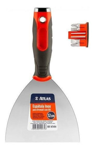 Espátula Inox Drywall 5cm C/ Bit De Chave - Atlas