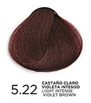 Imagen 1 de 1 de Tono 5.22 Castaño Claro Violeta Intenso Trat. En Coloración