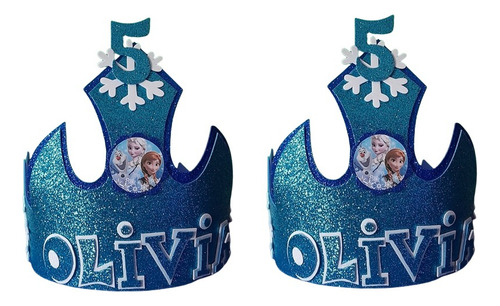 Coronas Goma Eva Frozen Princesas Personalizadas Corona