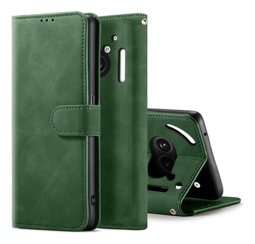 For Nothing Phone (2a) Pu Wallet Magnetic Clasp Card Case
