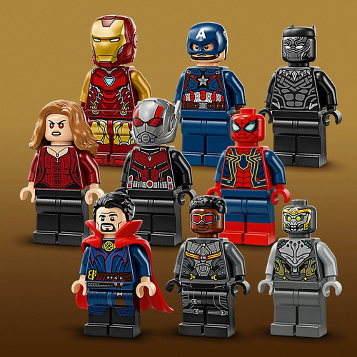 LEGO® | Marvel Batalla Final de Avengers: Endgame 76323; con 9 minifiguras, entre ellas Iron Man, Iron Spider y Pantera Negra, Regalo para Niños y Niñas 10+