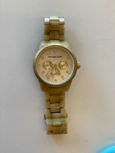 Relógio Michael Kors Tartaruga Bege