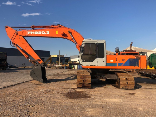 Imagem 1 de 9 de Fiat Hitachi Fh 220 1996 Escavadeira Hidráulica=cat,jcb