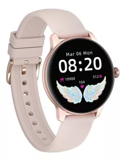 Smartwatch Imilab W11L 1.09" caja de aleación de aluminio rosa, malla rosa de silicona