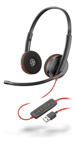Auriculares Poly Blackwire 3220,  Microfono/cable Usb