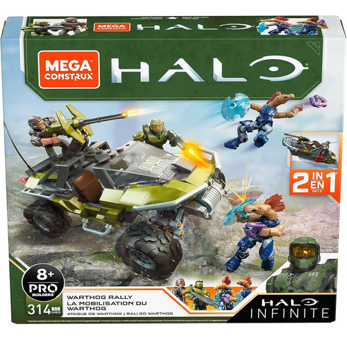 Mega Construx Halo Warthog Rally Vehicle Halo Infinite Juego