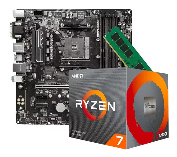 Actualizacion Combo Amd Ryzen 7 3700x + 8gb + A520 Plus