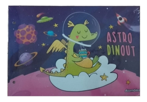 Carpeta Asamblea Nº 5 Dos Tapa Astrodino Dibujo Escolar Arte