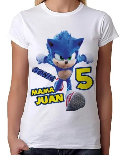 Kit 3 Playeras Sonic Cumplea os Fiesta Personalizadas v05 Env o