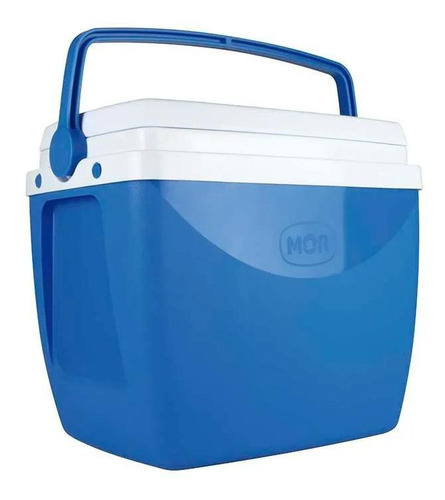 Caixa Térmica Cooler 18l Com Alça Azul Mor 25108181