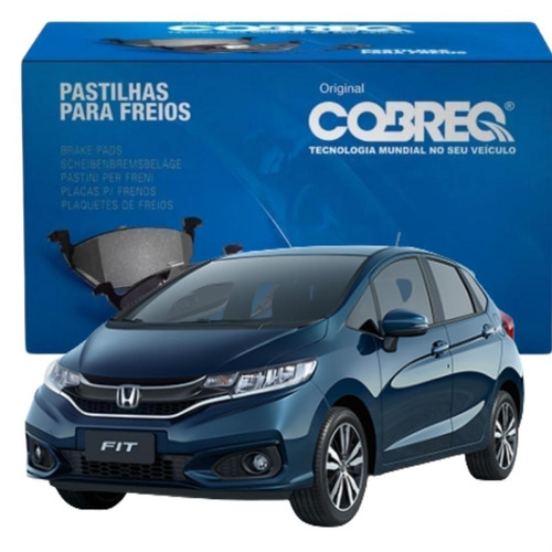 Jogo De Pastilha De Freio Dianteiro Cobreq N1344 Honda Fit