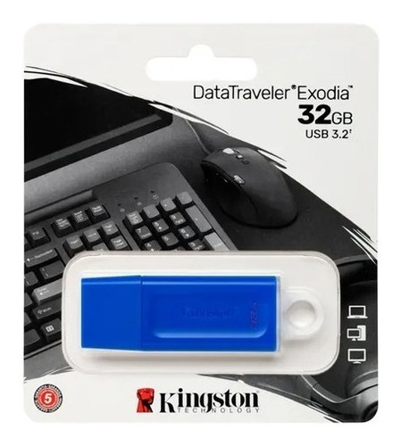 Memoria Usb 32gb Pendrive Kingston Tapa Protectora