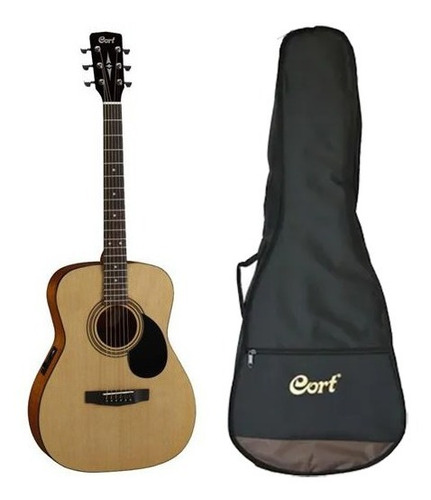 Guitarra Electroacústica Cort Af510eop Con Funda De Regalo