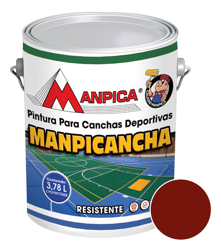 Pintura Para Cancha Rojo 1 Gl Manpica