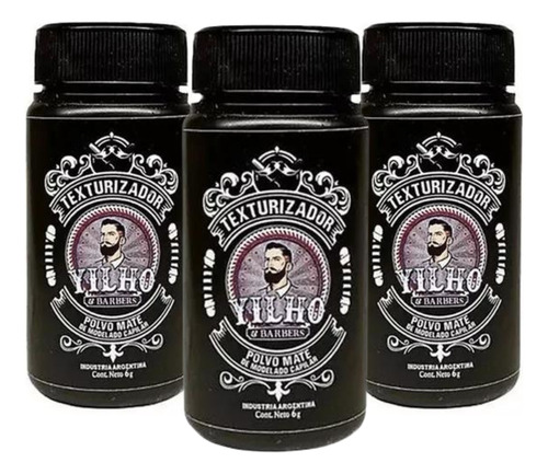 Combo X3 Texturizador Polvo Mate De Modelado Capilar Yilho