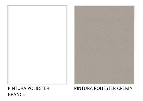 Aéreo Canto Madesa Smart 100% Mdf Com 1 Porta E Adega Bc Cor Branco/Crema