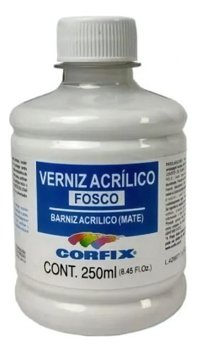 Verniz Acrílico Fosco 250ml - Corfix