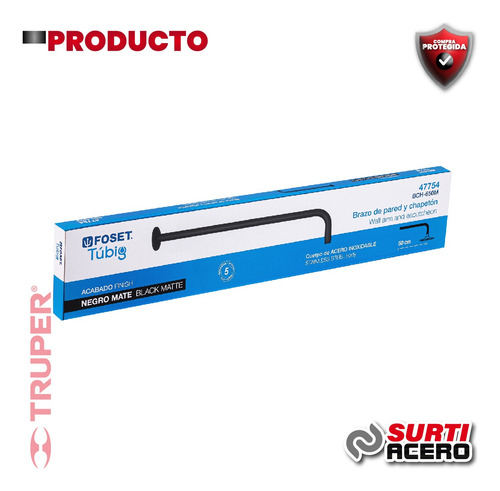 Brazo Recto 50 Cm Con Chapetón Para Regadera 47754