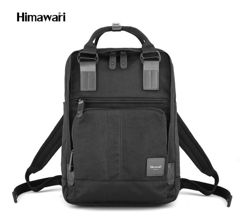 Mochila Bolso Himawari Retro Color Negro