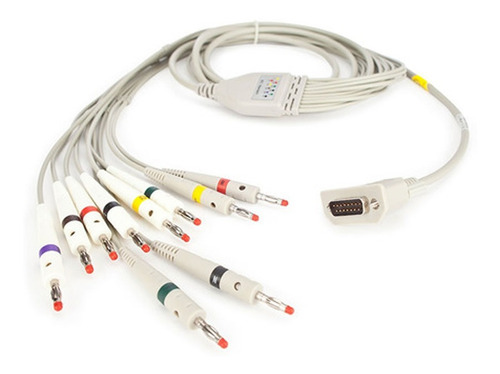 Cable Paciente Decapolar Db15 Para Electrocardiografo