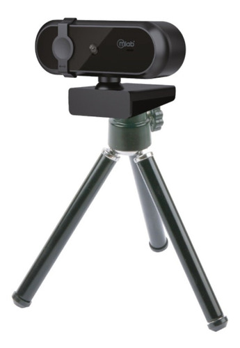 Camara Webcam Microlab 1080p Full Hd 9129 Tripode Negro