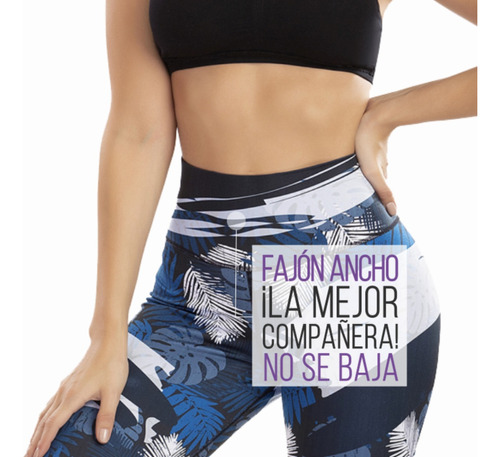 Calzas Deportiva Mujer Colombianas Fajón Reductor Power Slim